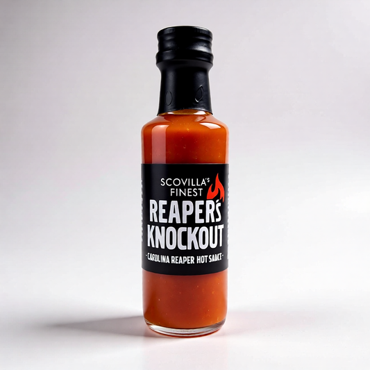 Scovilla Reaper's KnockOut Hotsauce mit Carolina Reaper Chili