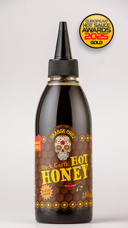 Skånsk scharfer Honig mit Habanero & schwarzem Knoblauch 280 Gr