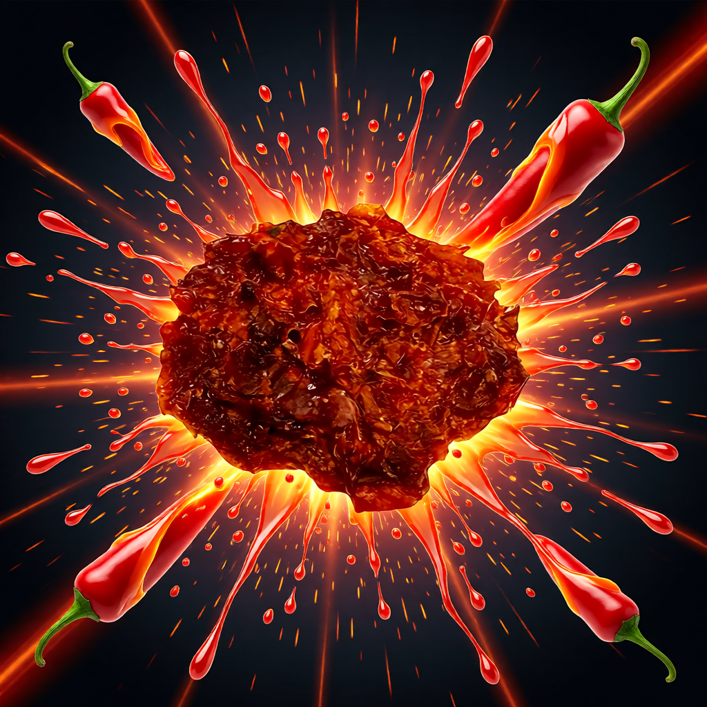 Pot Uno's Chili Cookie – Megascharfes Chili-Konzentrat aus Borg 9 Peach & Chocolate Reaper