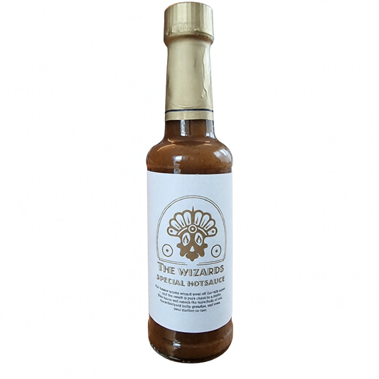 THE WIZARD'S SPECIAL HOTSAUCE – Charapita Hot Sauce mit Karamell-Note (150 ml)