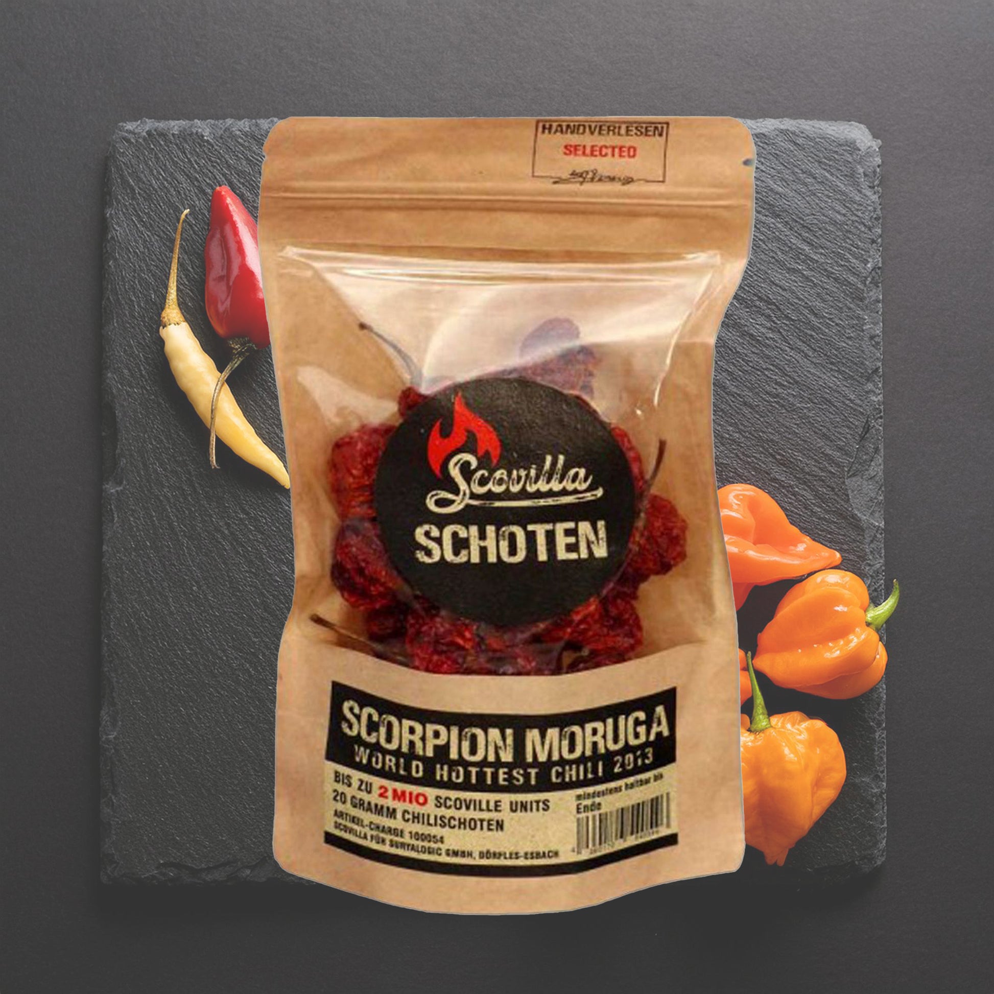 Trinidad Scorpion Moruga Chili Schoten | fruchtig | getrocknet 20 gr