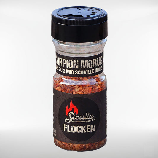 Trinidad Scorpion Moruga Red Chiliflocken  | feurig scharf - im Shaker  | 25 Gramm