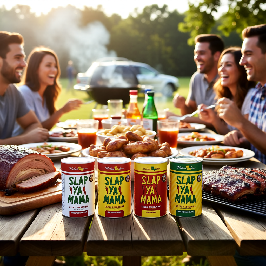 Slap Ya Mama Cajun Seasoning Probierset – 4 Sorten im Streuer (4 x 227 Gramm)