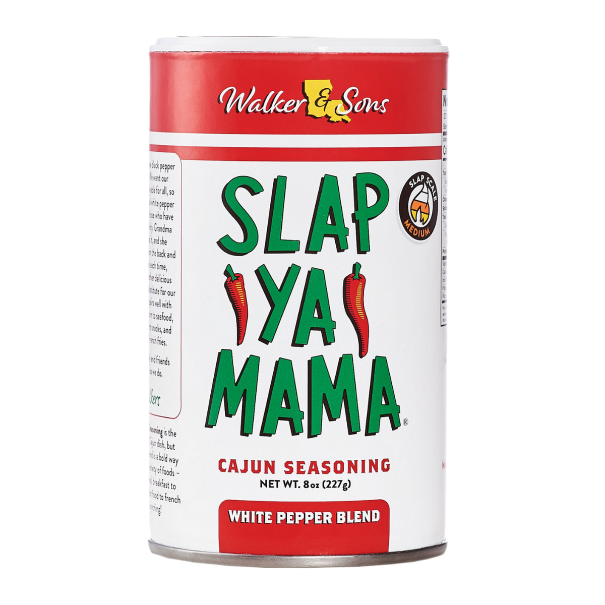 Slap Ya Mama White Pepper Blend Seasoning, 227 g Streuer