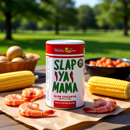 Walker and Sons Slap Ya Mama White Pepper Blend Seasoning (227 Gramm, grosser Streuer)