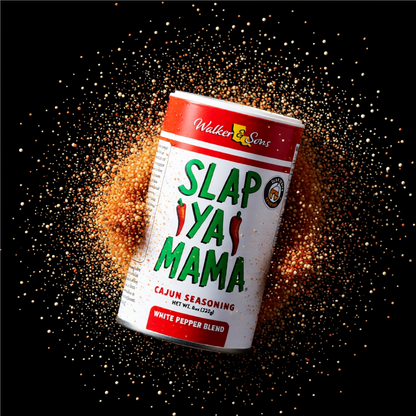 Walker and Sons Slap Ya Mama White Pepper Blend Seasoning (227 Gramm, grosser Streuer)