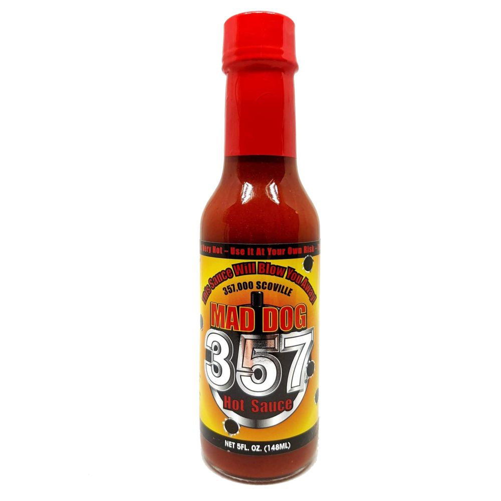 Mad Dog 357 Hotsauce mit 357'000 Scoville Unitsm extrem Scharfe Chili Sauce