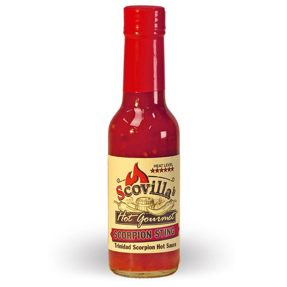 Scovilla Hot Gourmet SCORPION STING Trinidad Scorpion Hot Sauce